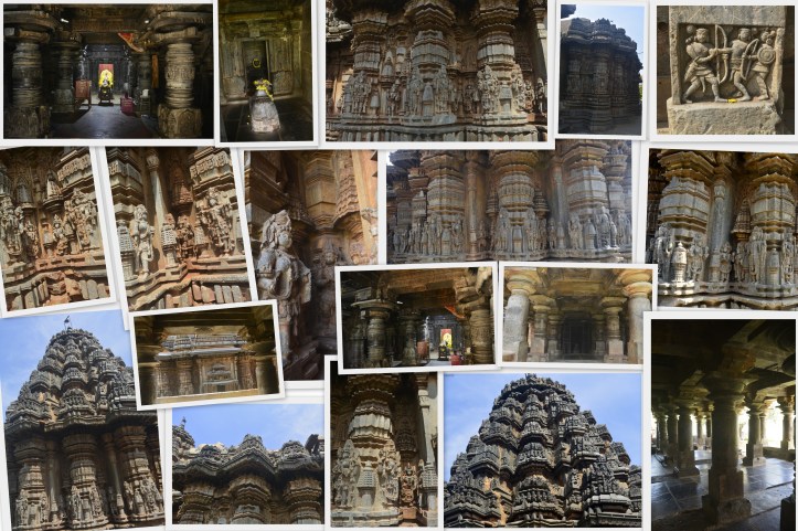 Interior and exterior of Isvara Temple, Arsikere