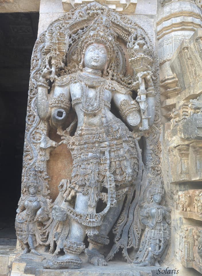 One of the Dwarpalas Halebid